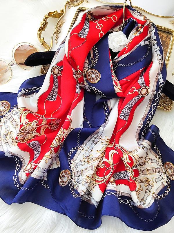 [P083] SilkSilky-CA Pure Silk Scarf 001,