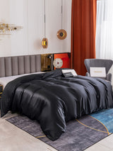 [Black] SilkSilky-CA Duvet Covers 001