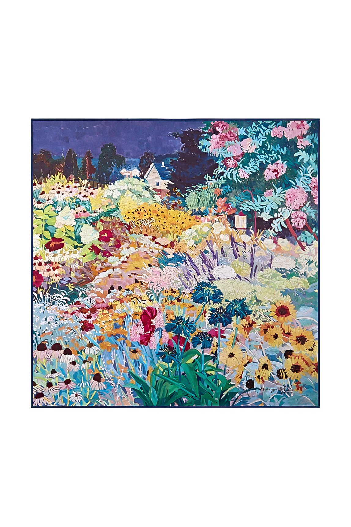 [Multi] SilkSilky-CA Pure Silk Scarf 004