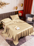 SilkSilky CA 19Momme Pure Silk Bedding Set Beige 001