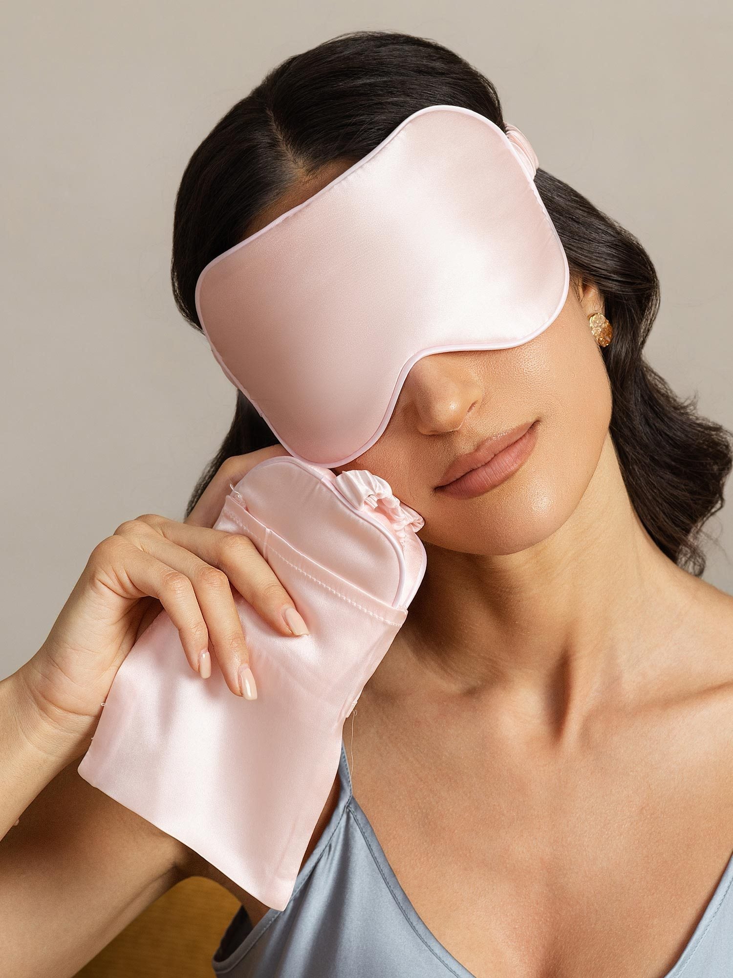 [Pink] SilkSilky-CA Pure Silk Eye Mask 006