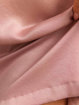 [Peach Skin] SilkSilky-CA 19Momme Machine-Washable Silk Short Sleeve Round Neck Nightgown 005