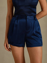 [Dark Blue] SilkSilky-CA Women's Shorts 003