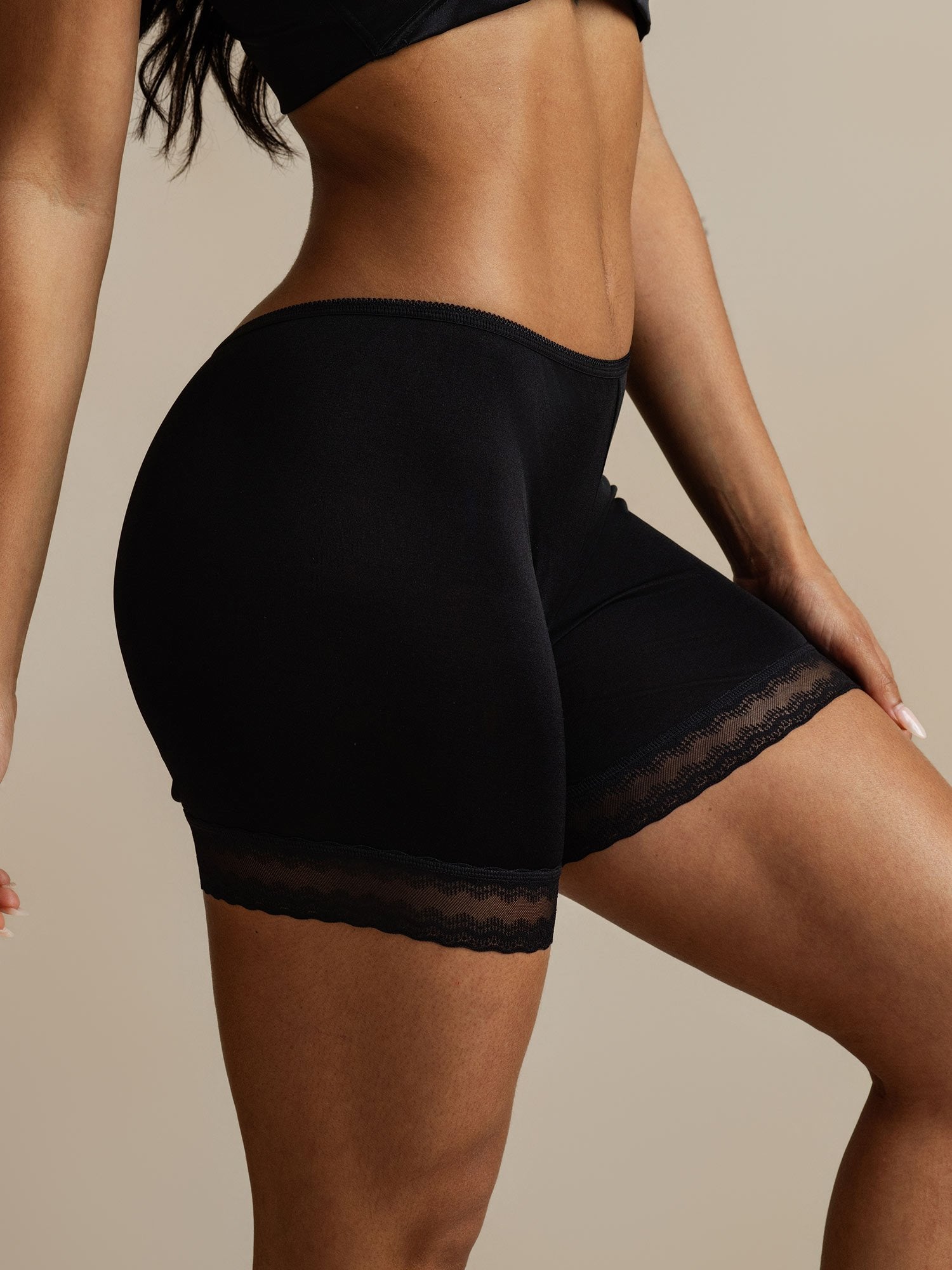 [Black] SilkSilky-CA Pure Silk Panty 001,