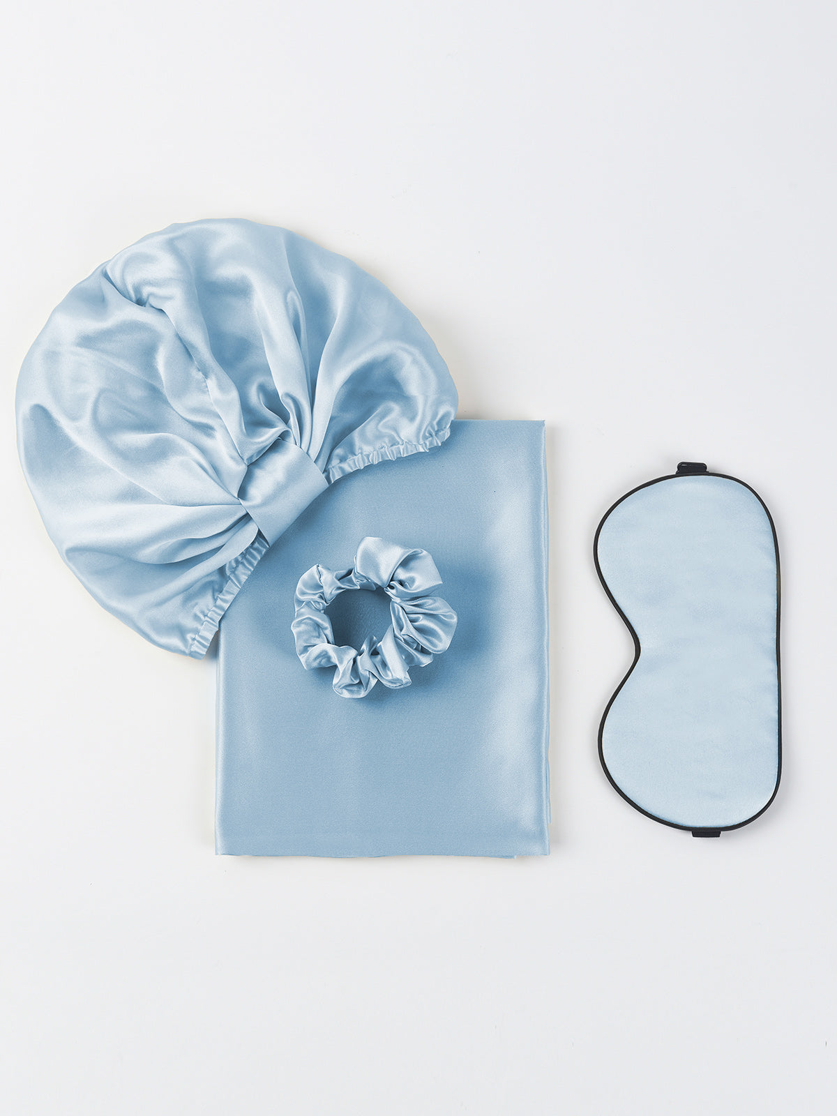 SilkSilky CA 19Momme Pure Silk Pillowcase Set LightBlue 003