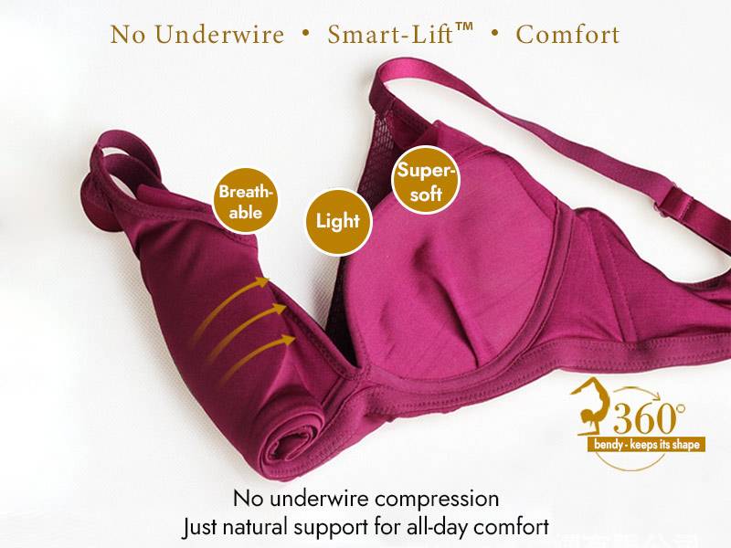 Wireless supersoft fixed bra pads