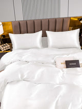 [White] SilkSilky-CA 22Momme Bedding Set 005