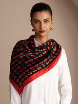 [Black Cherry] SilkSilky-CA Scarf 002