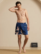 [Dark Blue] SilkSilky-CA Mens Sleep Bottoms 006