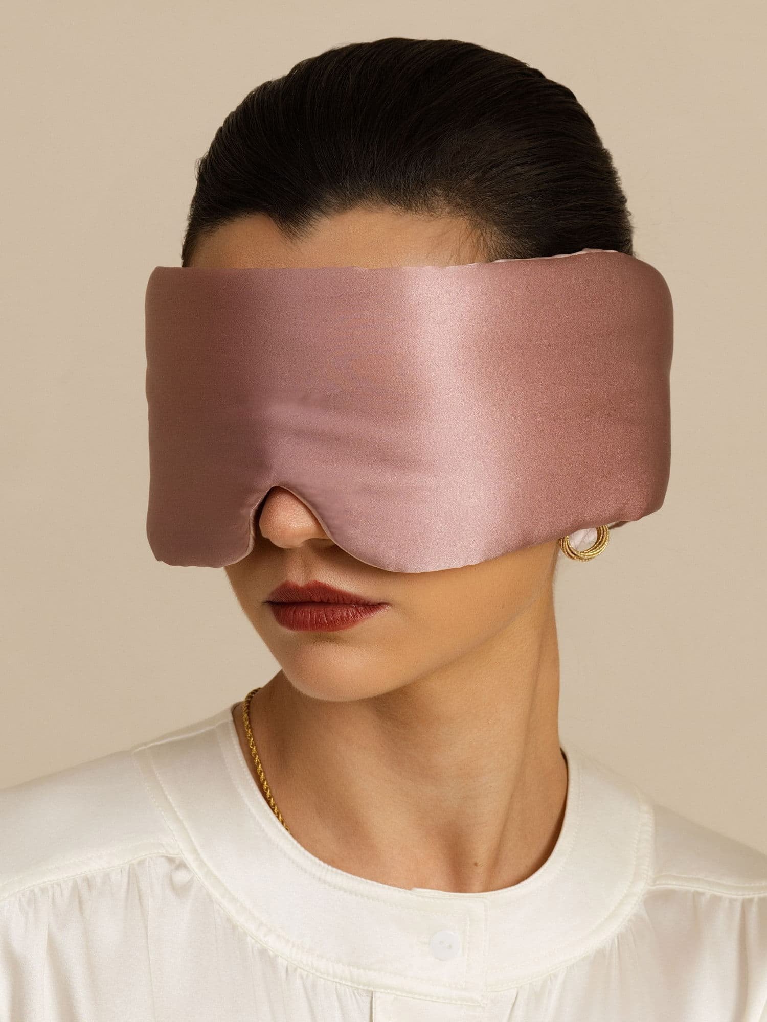 [PaleMauve+LightPink] SilkSilky-CA Eye Mask 002