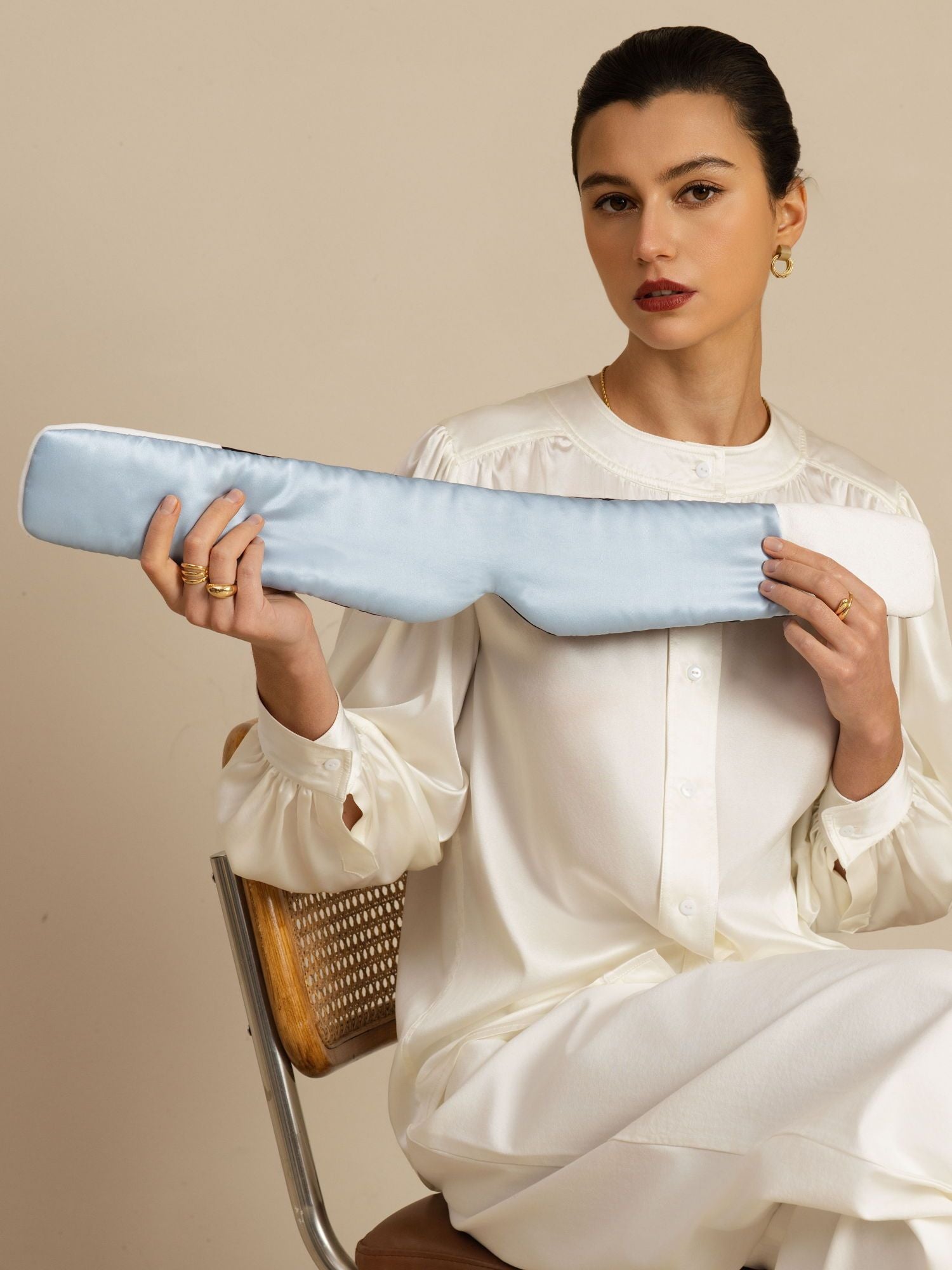 [DarkBlue+LightBlue] SilkSilky-CA Eye Mask 006