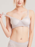 SilkSilky CA Silk Knitted Bra Gray 001