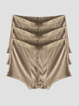 [Coffee] SilkSilky-CA 100% Silk Jersey Men's Underwear 006