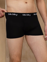 [Black] SilkSilky-CA 100% Silk Jersey Mens Underwear 004