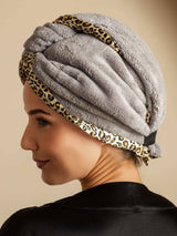[Leopard] SilkSilky-CA Hair Towel Wrap 008