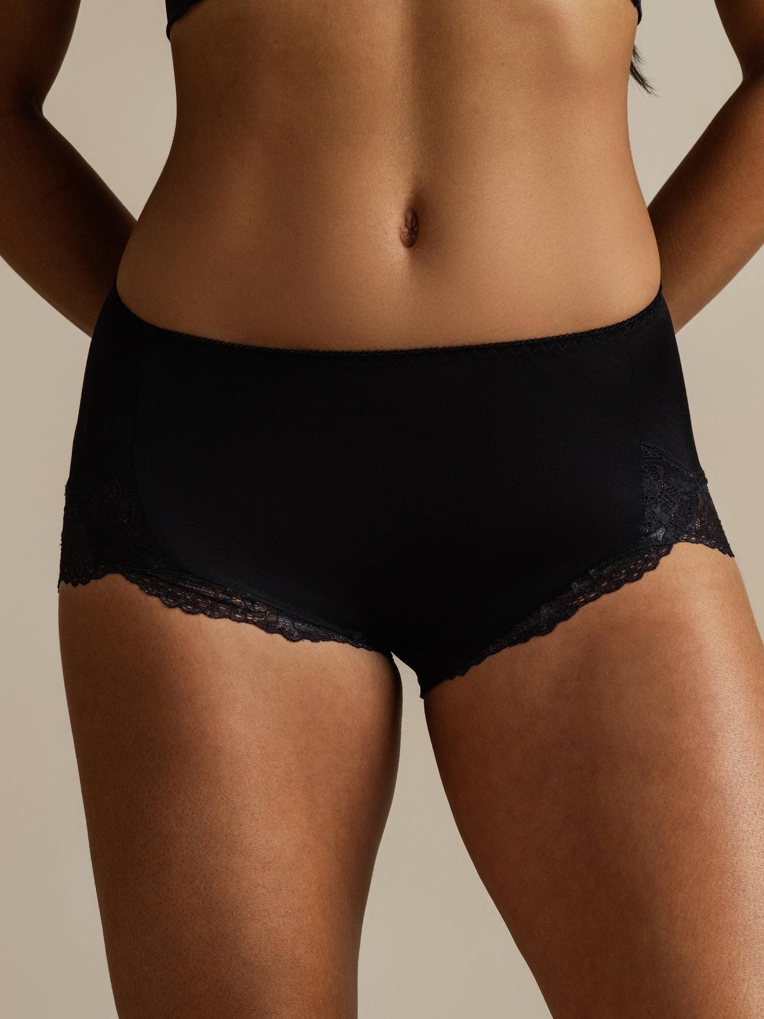 [Black] SilkSilky-CA Pure Silk Panty 006,
