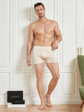 SilkSilky CA Silk Knitted Mens Underwear Beige 002