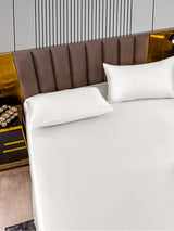 [White] SilkSilky-CA 22Momme Bedding Set 005