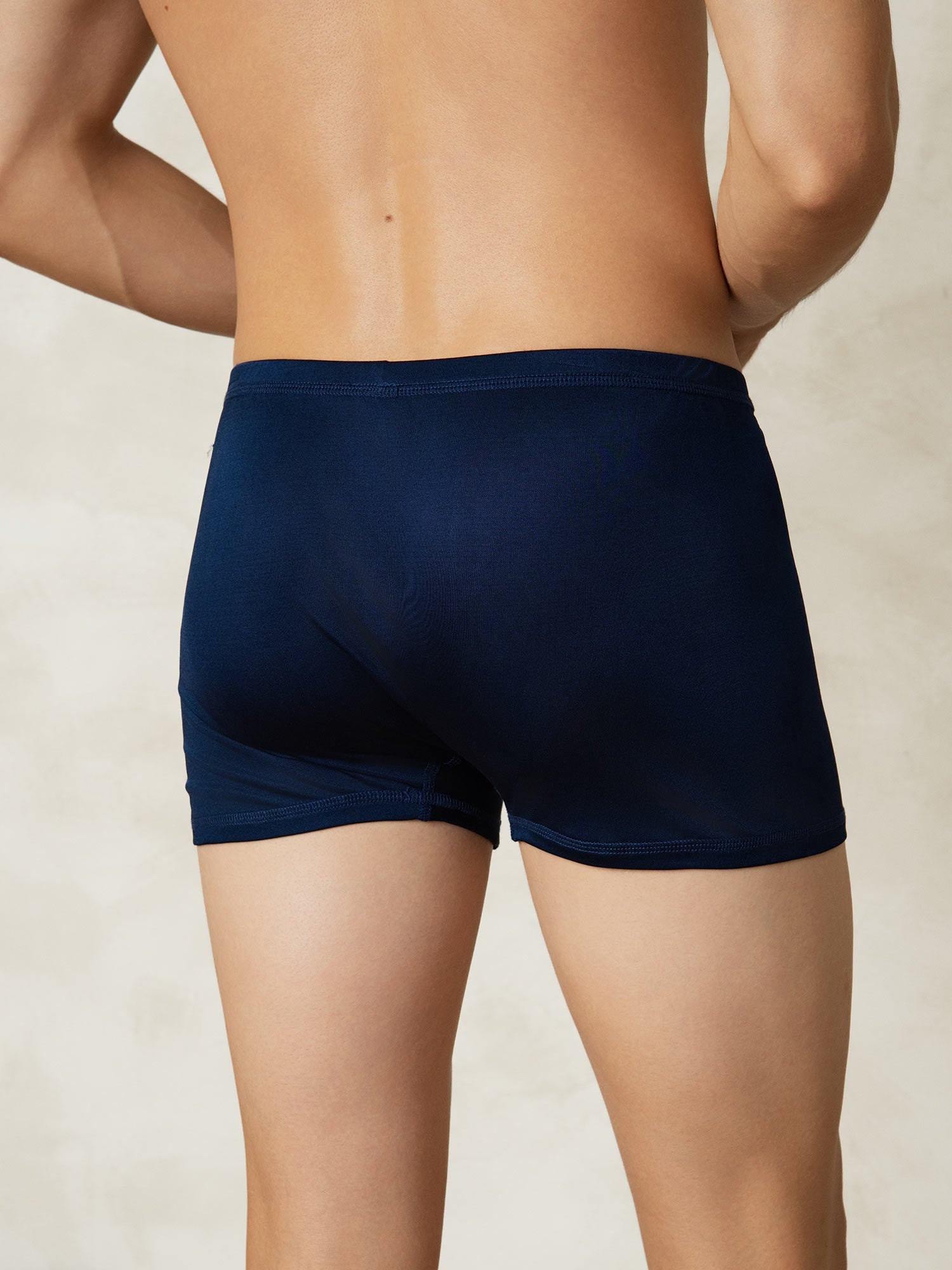 [Dark Blue] SilkSilky-CA Silk Knitted Mens Underwear 002