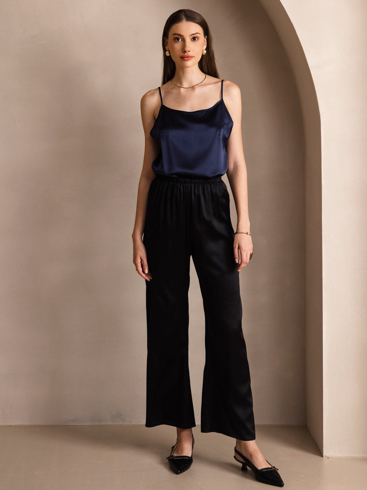 [Dark Blue] SilkSilky-CA 19Momme Silk Camisoles 005