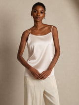 [Beige] SilkSilky-CA Spaghetti Strap Camisole 003