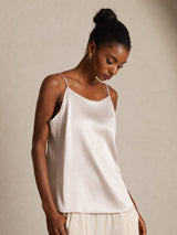 [Beige] SilkSilky-CA Spaghetti Strap Camisole 004