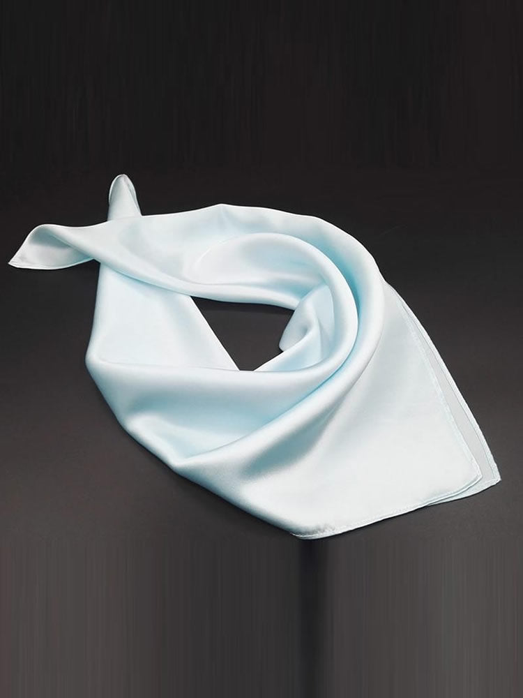 SilkSilky CA Pure Silk Scarf LightBlue 001