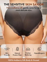 [Black] SilkSilky-CA 100% Silk Jersey Panty 003