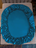 SilkSilky CA 22Momme Pure Silk Sheet Teal 005