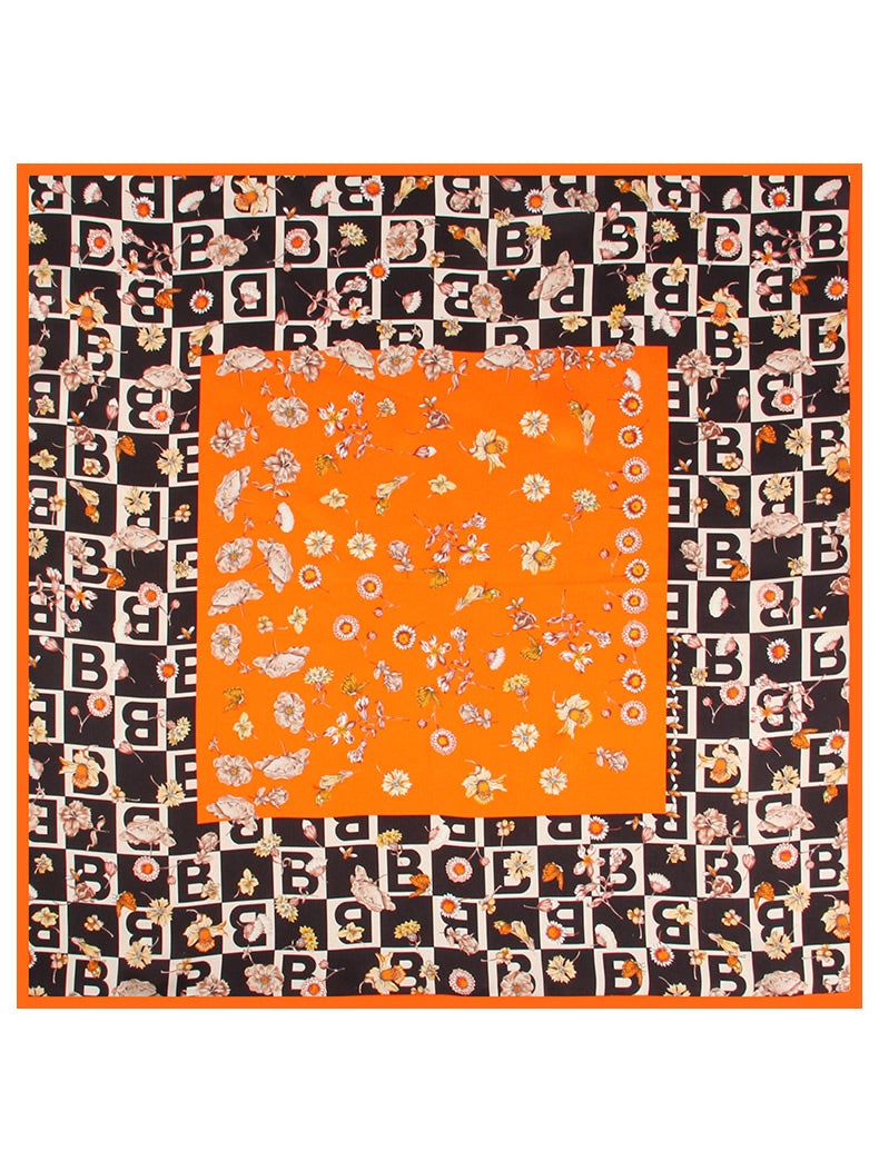 SilkSilky CA Pure Silk Scarf Orange 002