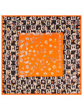 SilkSilky CA Pure Silk Scarf Orange 002