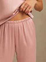 [Peach Skin] SilkSilky-CA 19Momme Machine-Washable Silk Sleeveless Scoop Neck Women's Pajamas 005