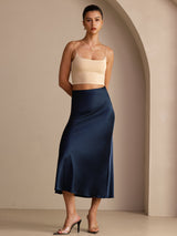 [Dark Blue] SilkSilky-CA Skirt 006