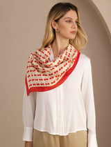 [Beige Cherry] SilkSilky-CA Scarf 004