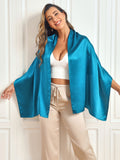 SilkSilky CA Pure Silk Scarf Teal 001