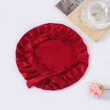 SilkSilky CA Pure Silk Sleep Cap Wine 002