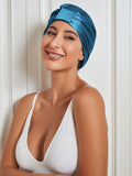 SilkSilky CA Pure Silk Sleep Cap Teal 004