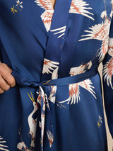 [Dark Blue] SilkSilky-CA 19Momme Mens Robe 004