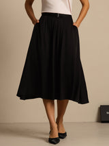 [Black] SilkSilky-CA Skirt 001