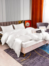 [White] SilkSilky-CA 22Momme Bedding Set 003