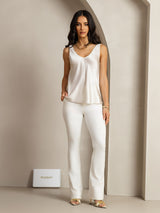 [Light Gray] SilkSilky-CA Sleeveless V Neck Camisole 004