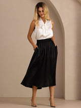 [Black] SilkSilky-CA Skirt 006