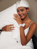 SilkSilky CA 19Momme Pure Silk Pillowcase Set White 001