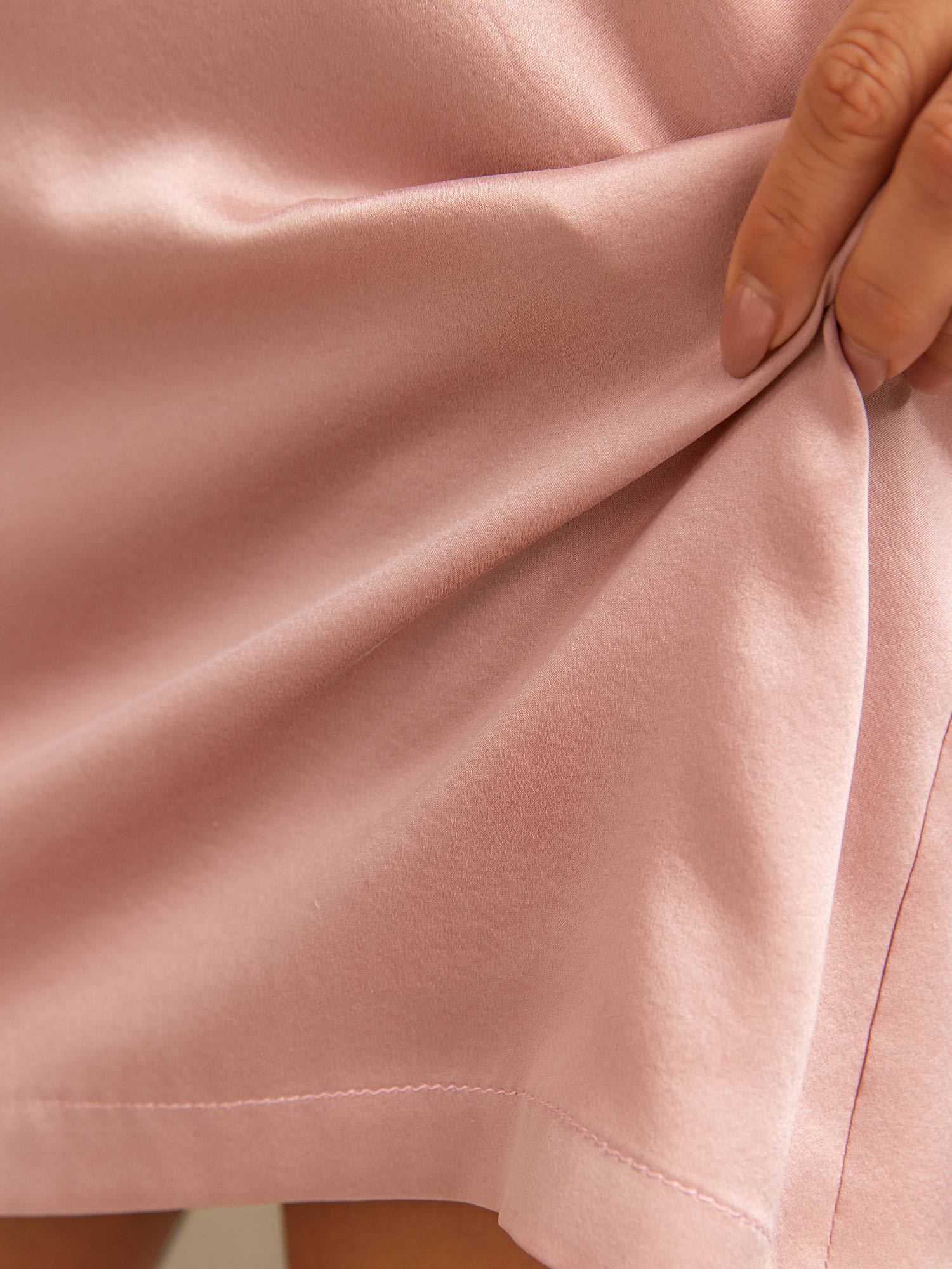 [Peach Skin] SilkSilky-CA 19Momme Machine-Washable Silk Nightgown 006