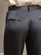 [Dark Gray] SilkSilky-CA 19Momme Silk Womens Pants 004,