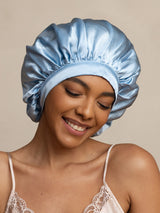 [Light Blue] SilkSilky-CA Sleep Cap 004