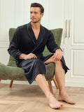 SilkSilky-CA-Pure-Silk-Long-Sleeve-Lapel-Men's-Robe-Black-006