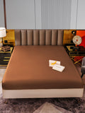 SilkSilky CA 22Momme Pure Silk Sheet Coffee 001