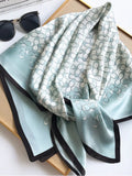 SilkSilky CA Pure Silk Scarf MintGreen 002