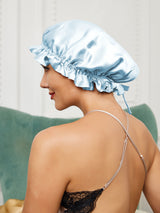 [Light Blue] SilkSilky-CA Sleep Cap 001